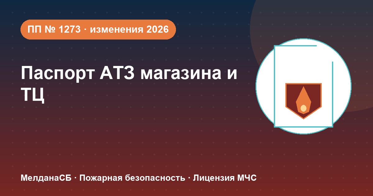 Паспорт безопасности магазина и ТЦ по ПП № 1273: изменения 2026 года в Йошкар-Оле